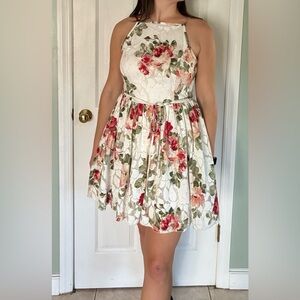 White Floral Garden Dress